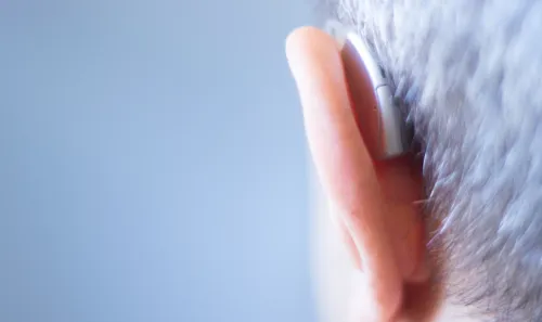 Behind the ear