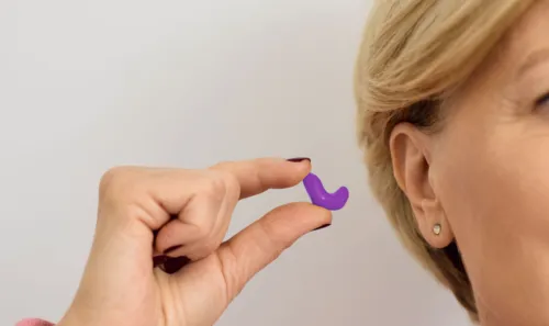 Custom earplug woman
