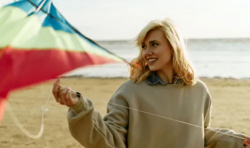 Woman kite